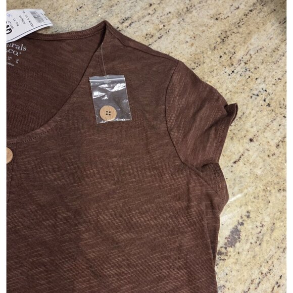 New! Naturals D&co Women’s Size S Brown Button Up Maxi Dress Linen Blend - Picture 13 of 16